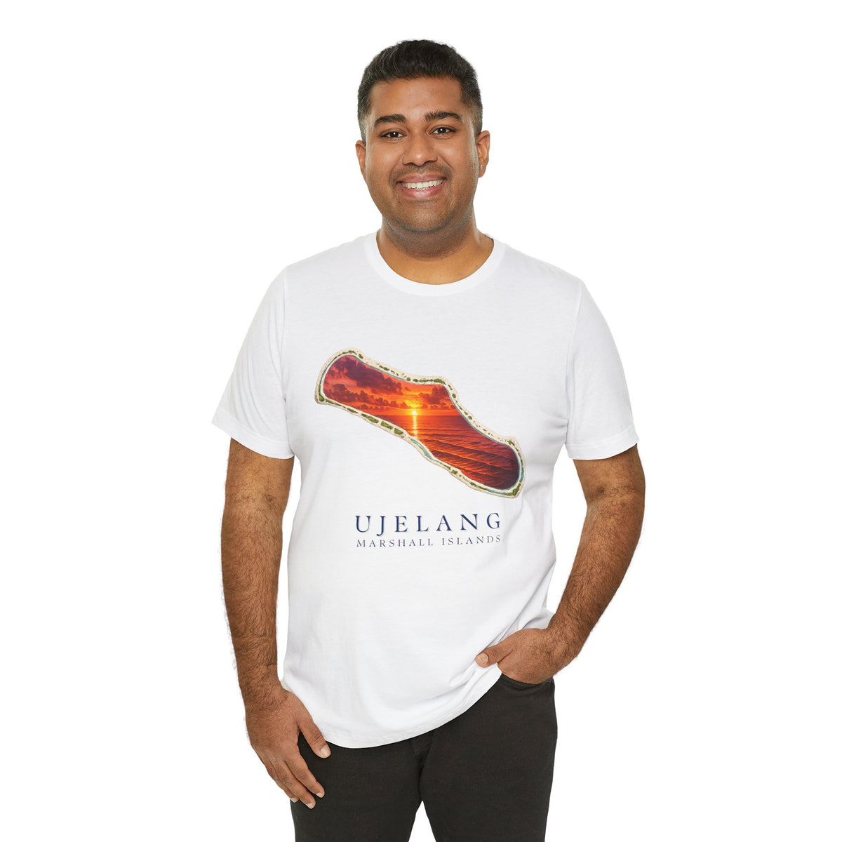 UJELANG Orange Sunset Unisex T-Shirt