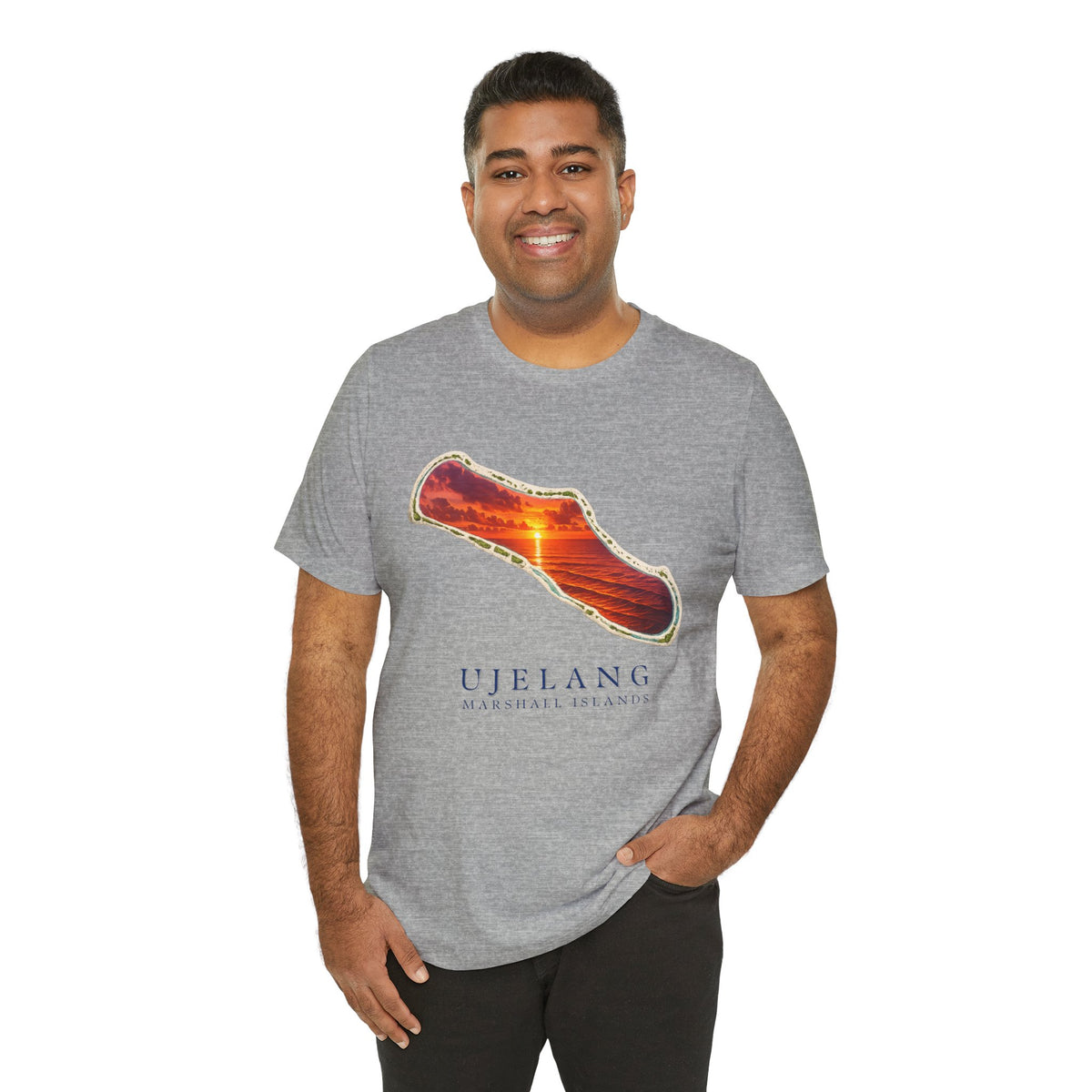 UJELANG Orange Sunset Unisex T-Shirt