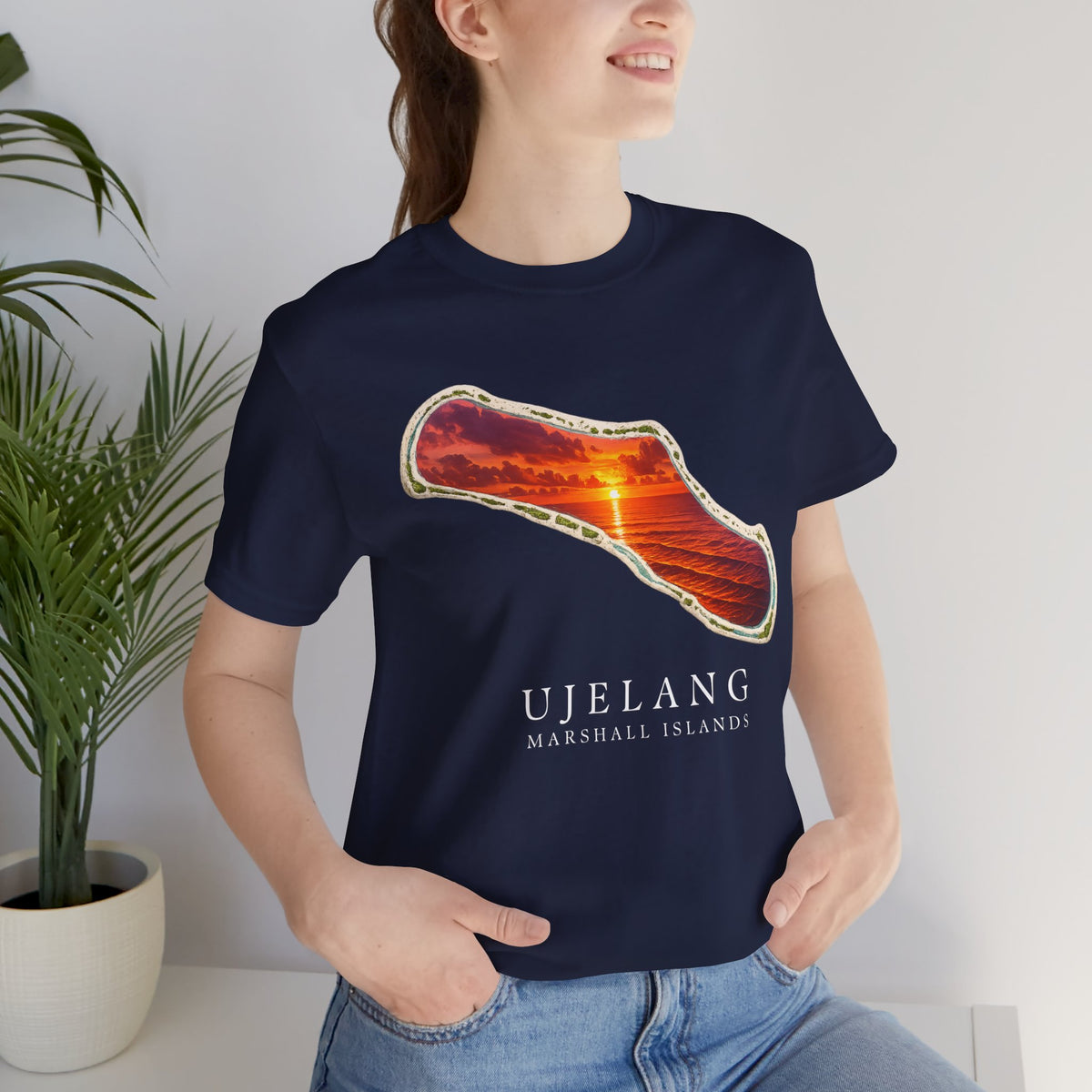 UJELANG Orange Sunset Unisex T-Shirt