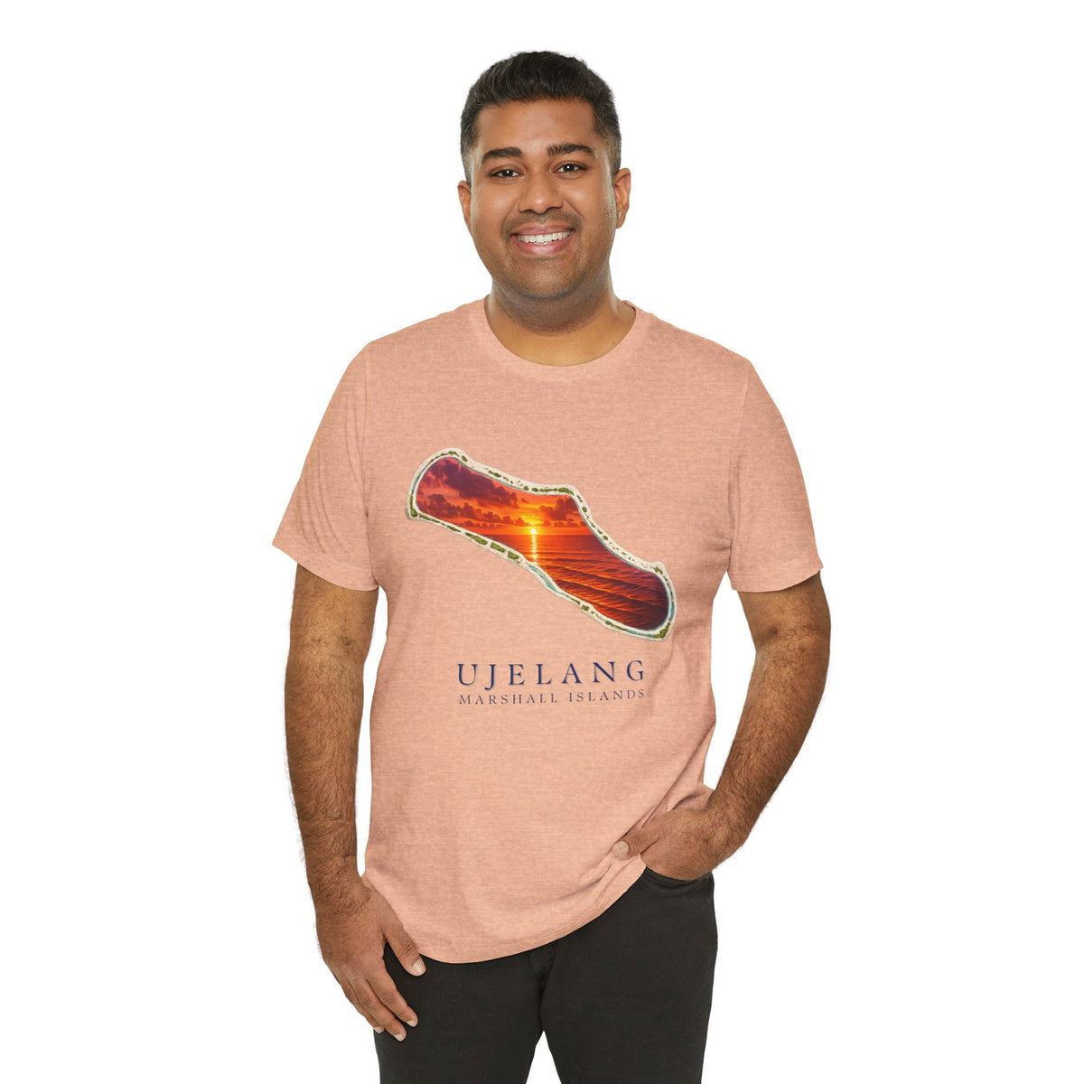 UJELANG Orange Sunset Unisex T-Shirt