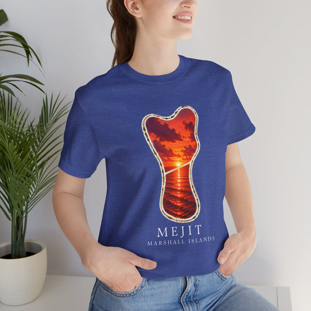 MEJIT Orange Sunset Unisex T-Shirt