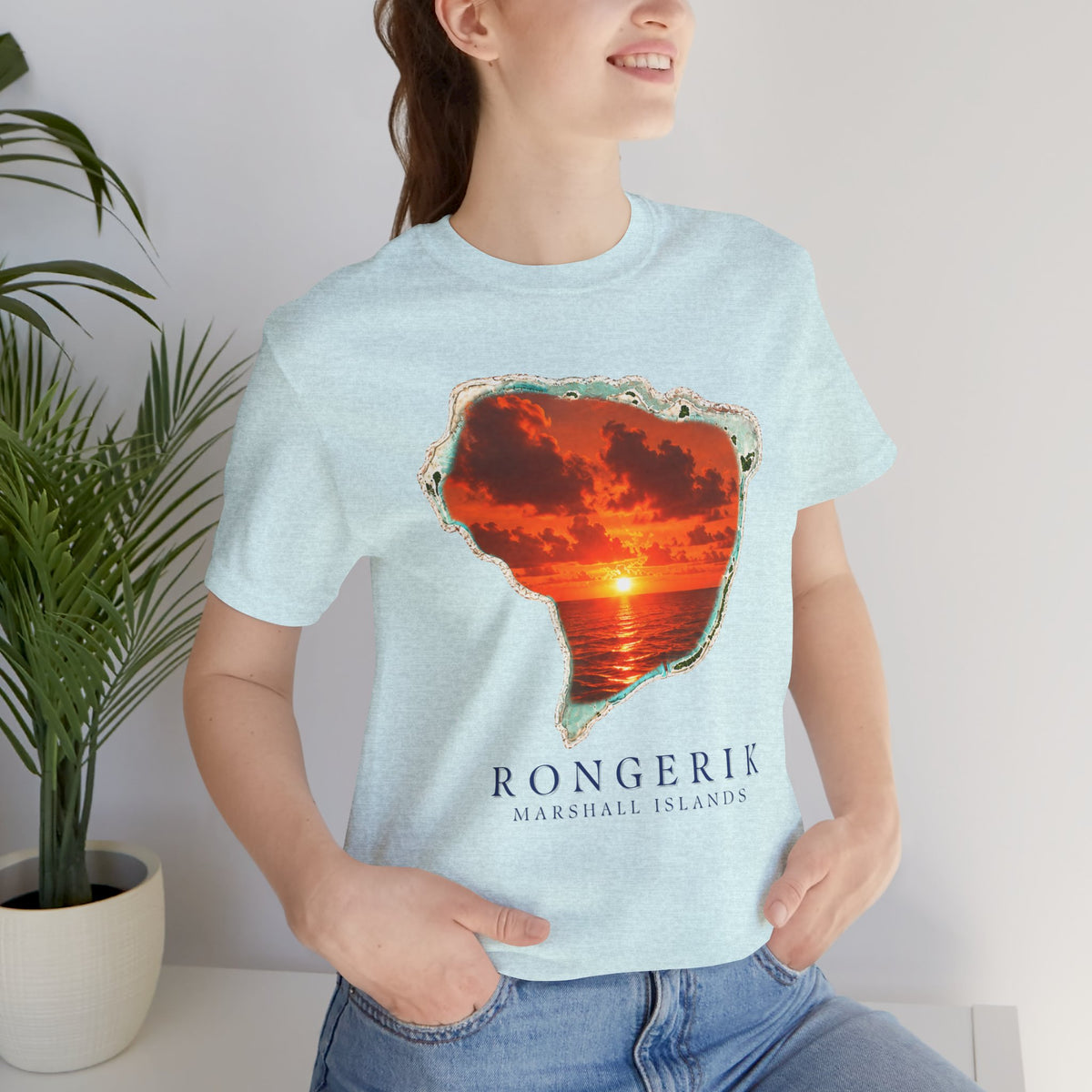 RONGERIK  Orange Sunset Unisex T-Shirt