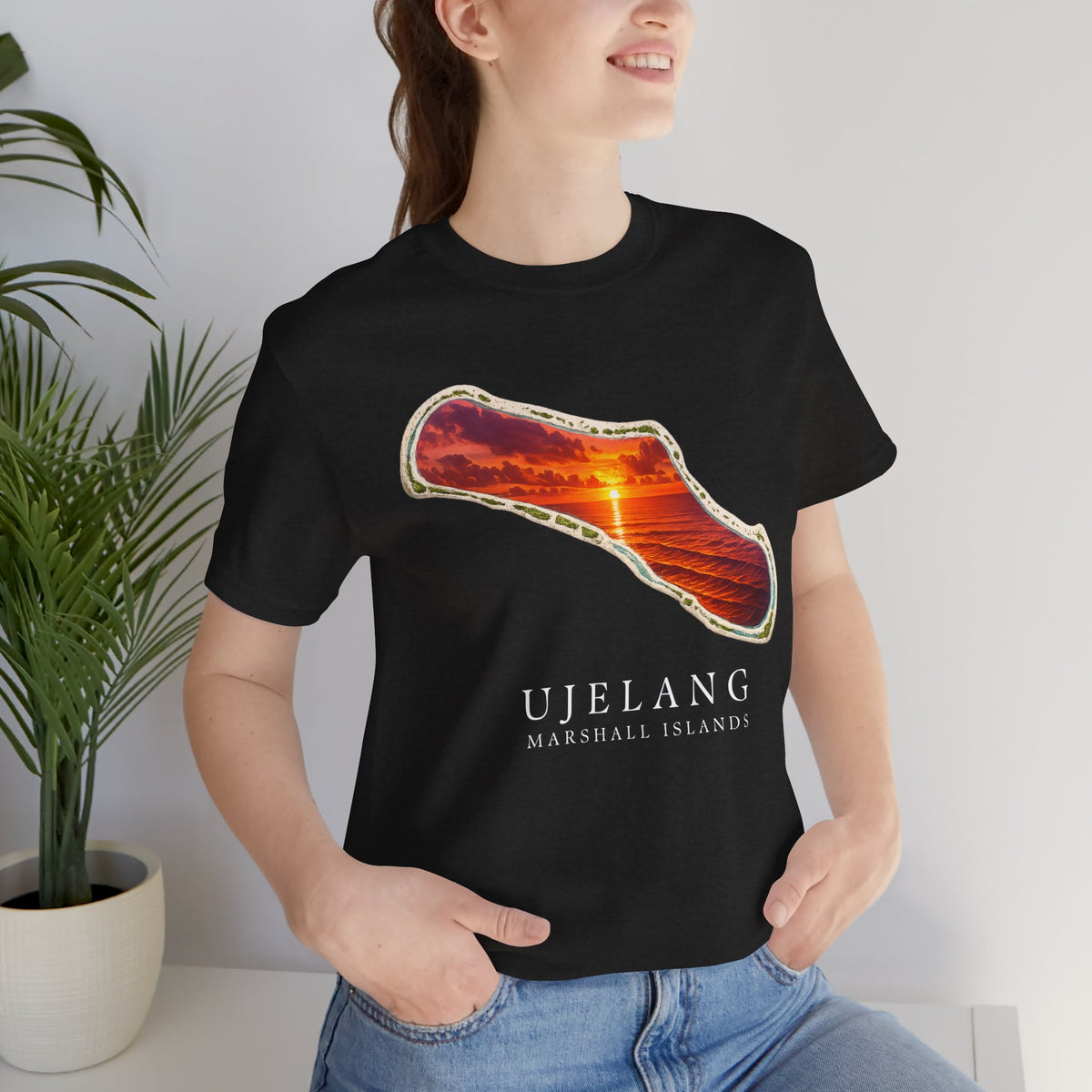 UJELANG Orange Sunset Unisex T-Shirt
