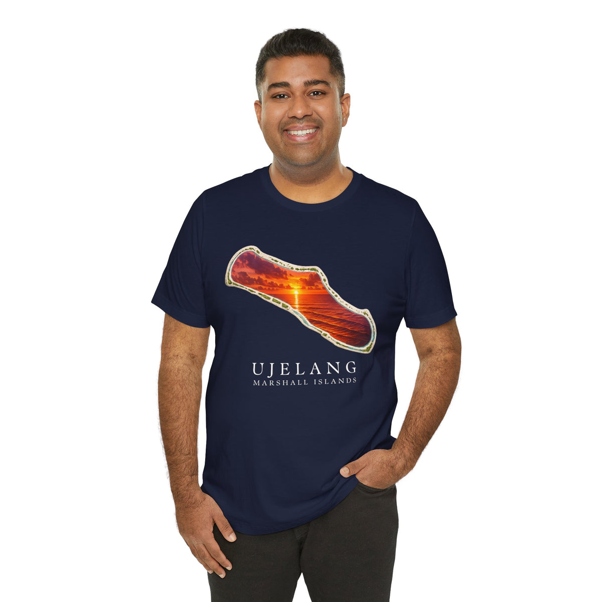 UJELANG Orange Sunset Unisex T-Shirt