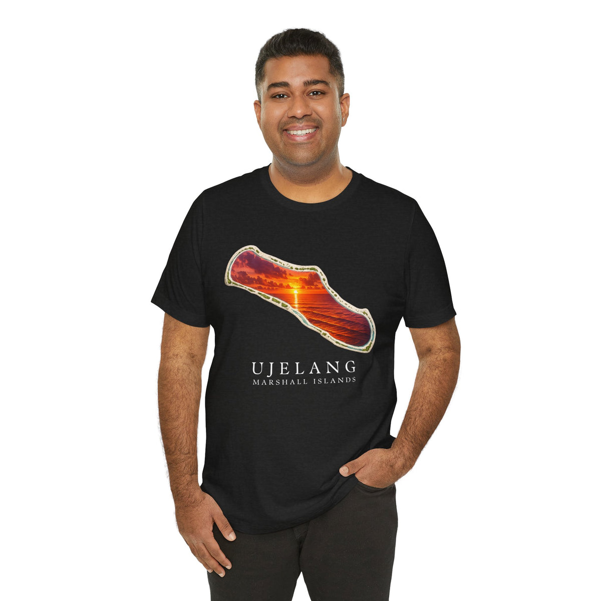 UJELANG Orange Sunset Unisex T-Shirt