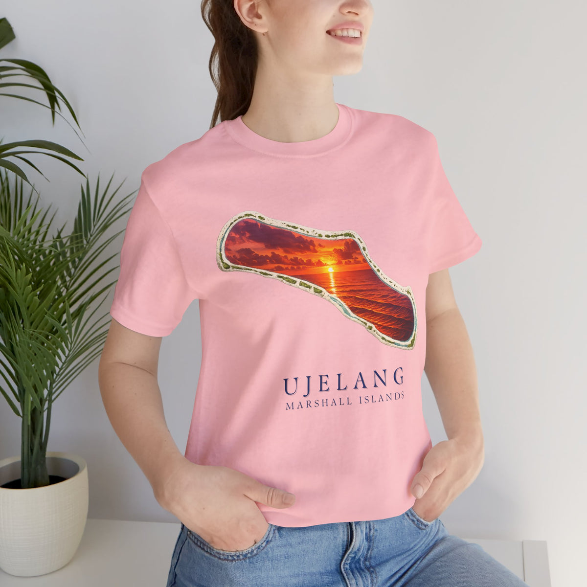 UJELANG Orange Sunset Unisex T-Shirt