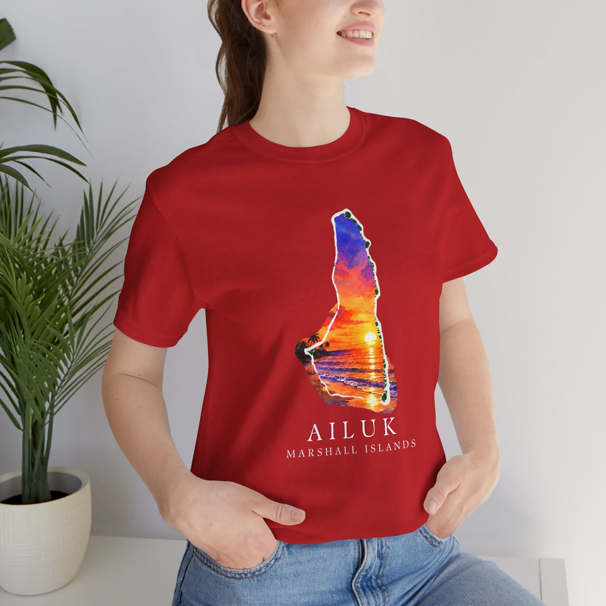 AILUK Orange Sunset Unisex T-Shirt