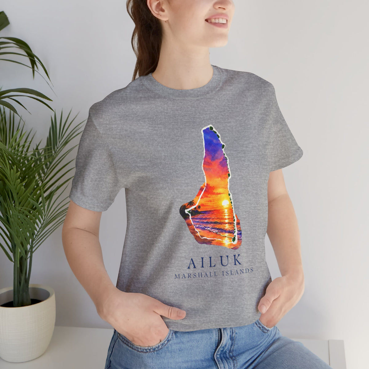 AILUK Orange Sunset Unisex T-Shirt