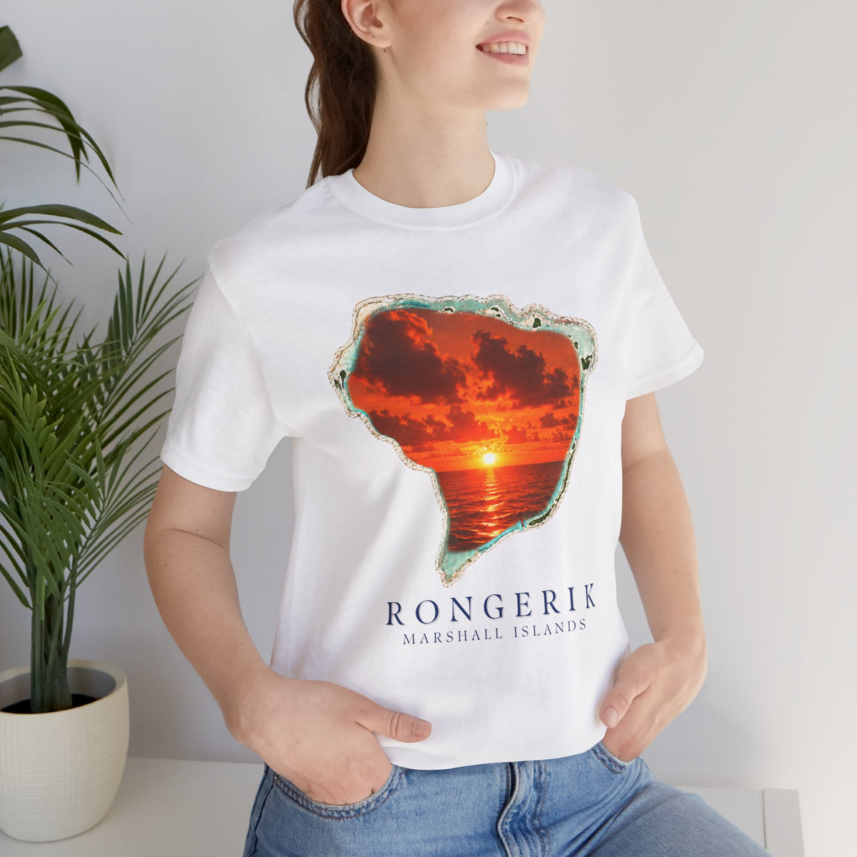 RONGERIK  Orange Sunset Unisex T-Shirt