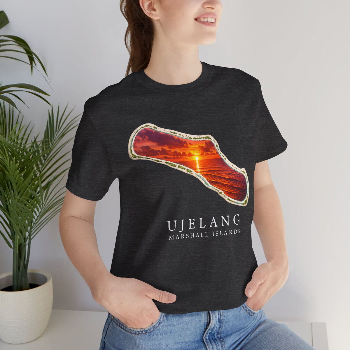 UJELANG Orange Sunset Unisex T-Shirt