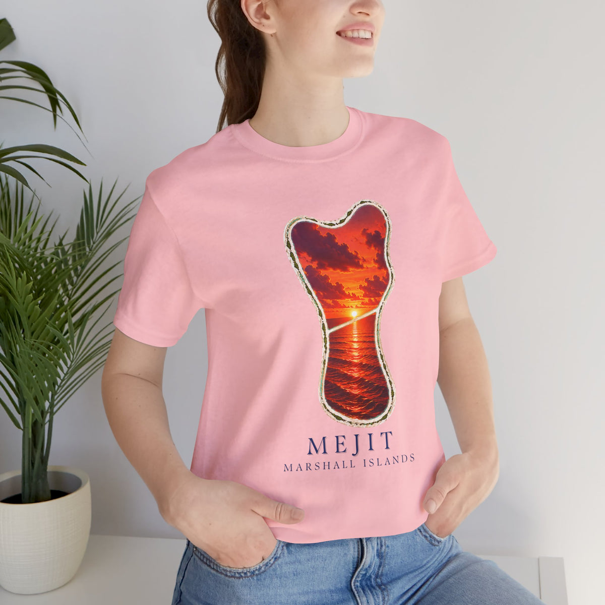 MEJIT Orange Sunset Unisex T-Shirt