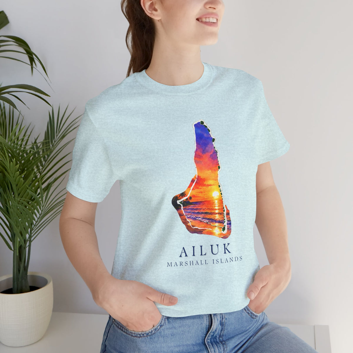 AILUK Orange Sunset Unisex T-Shirt