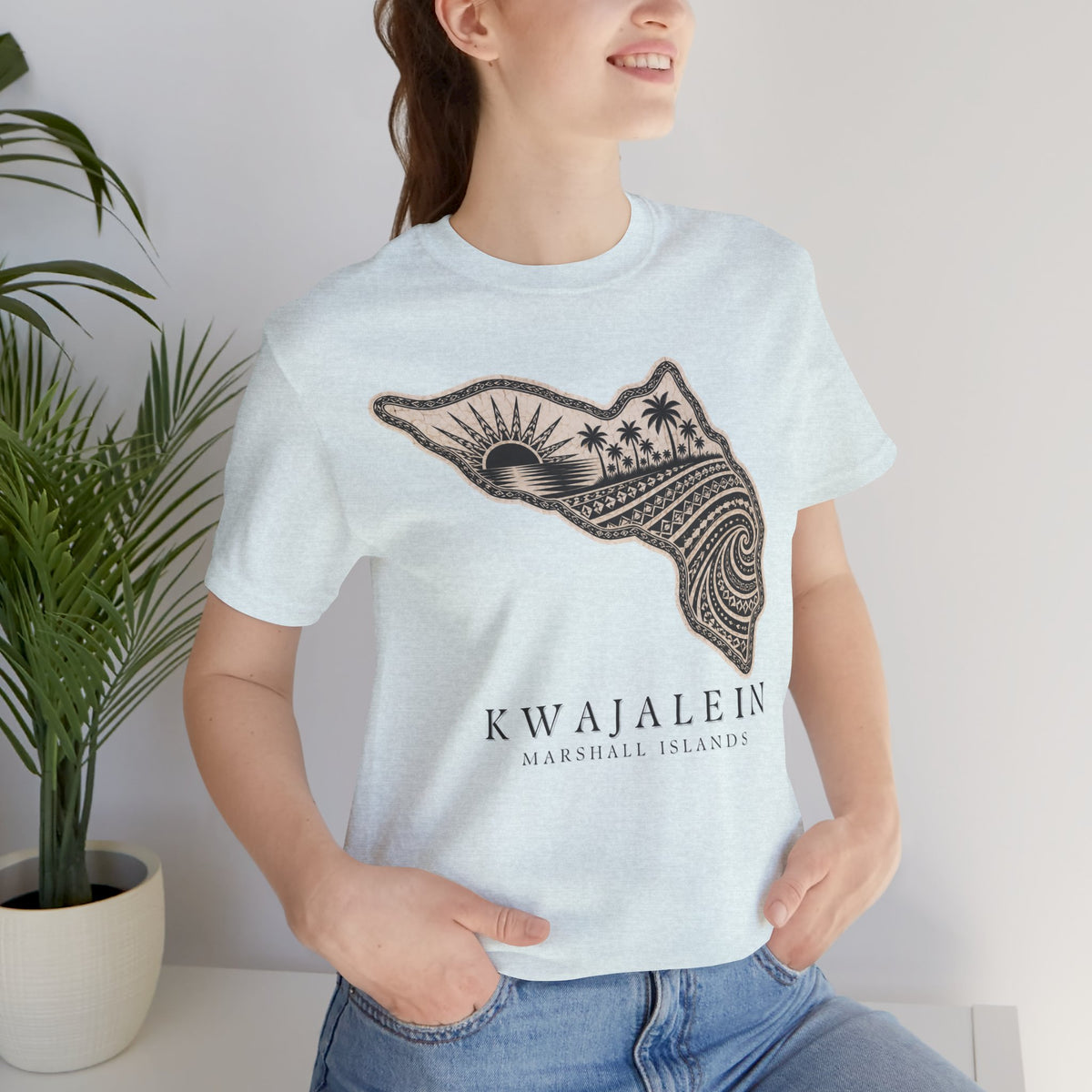 KWAJALEIN Tribal Sun Unisex T-Shirt