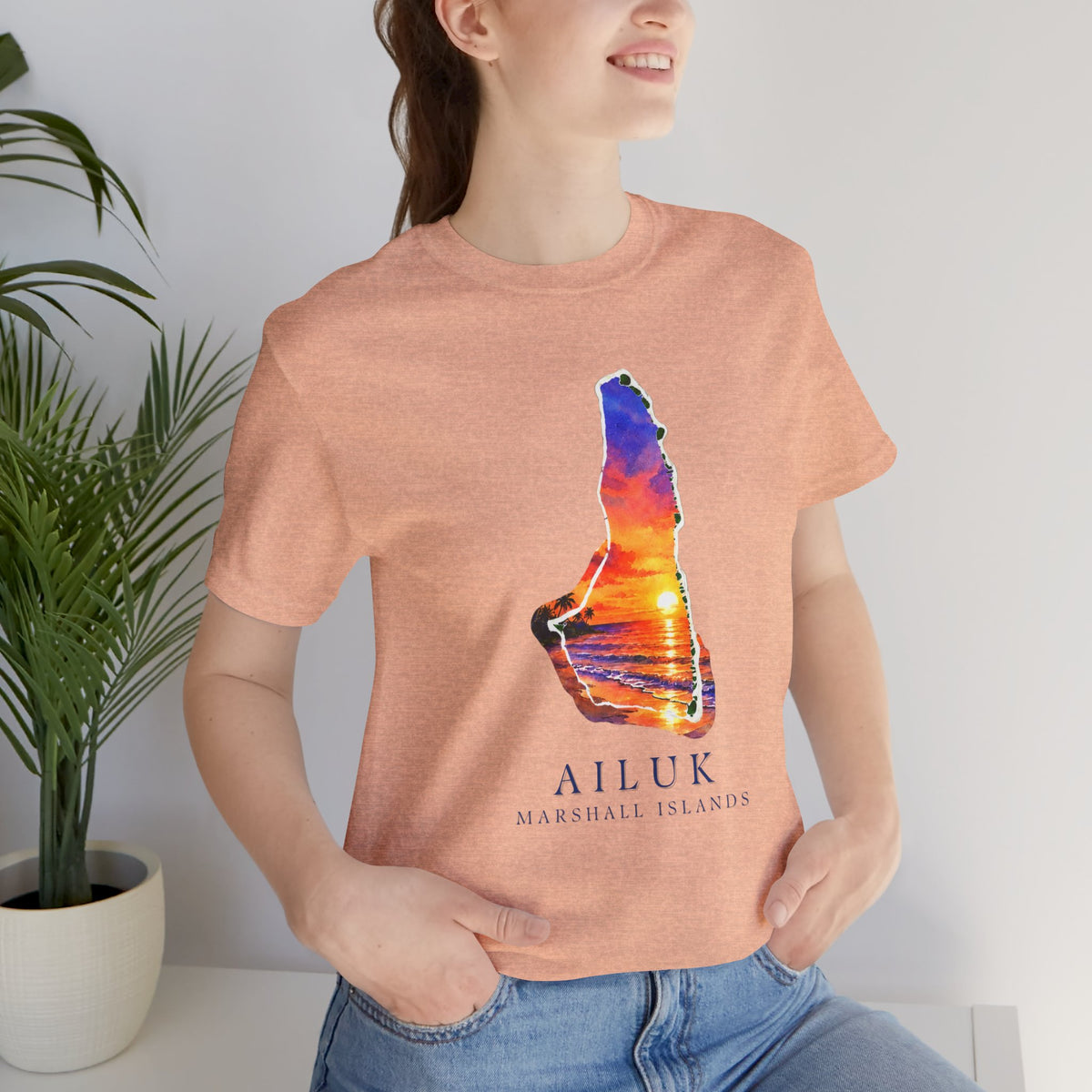 AILUK Orange Sunset Unisex T-Shirt