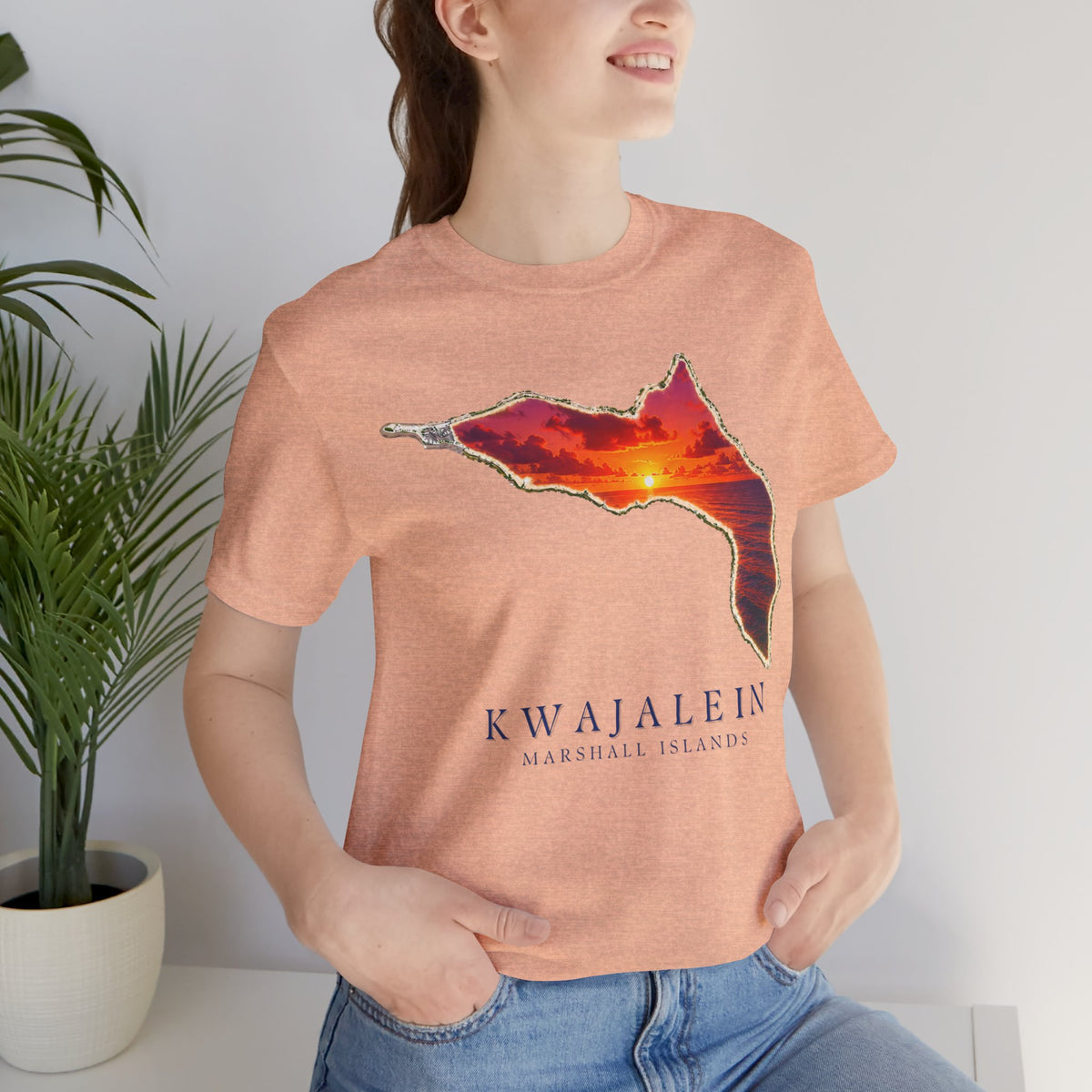 KWAJALEIN  Orange Sunset Unisex T-Shirt