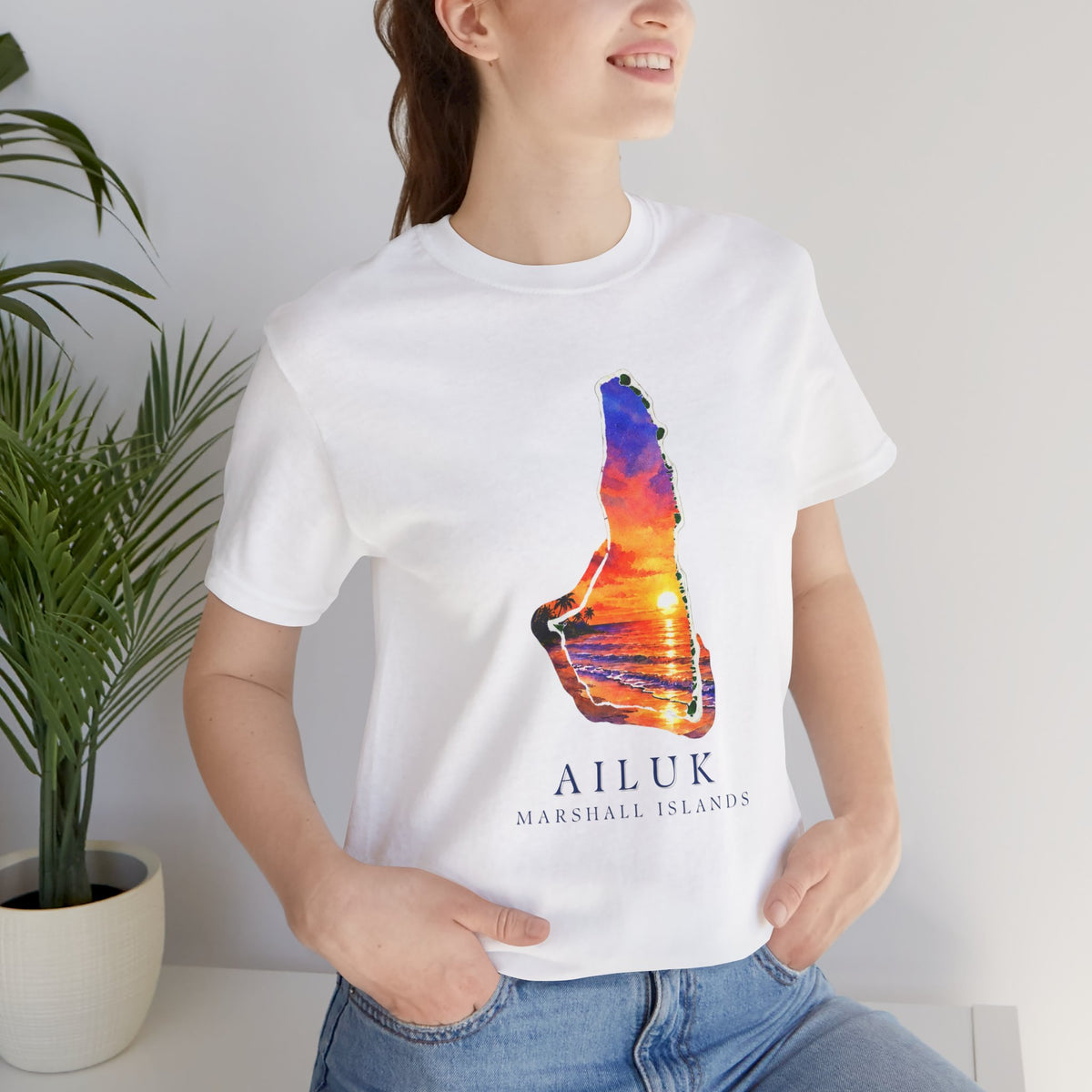 AILUK Orange Sunset Unisex T-Shirt